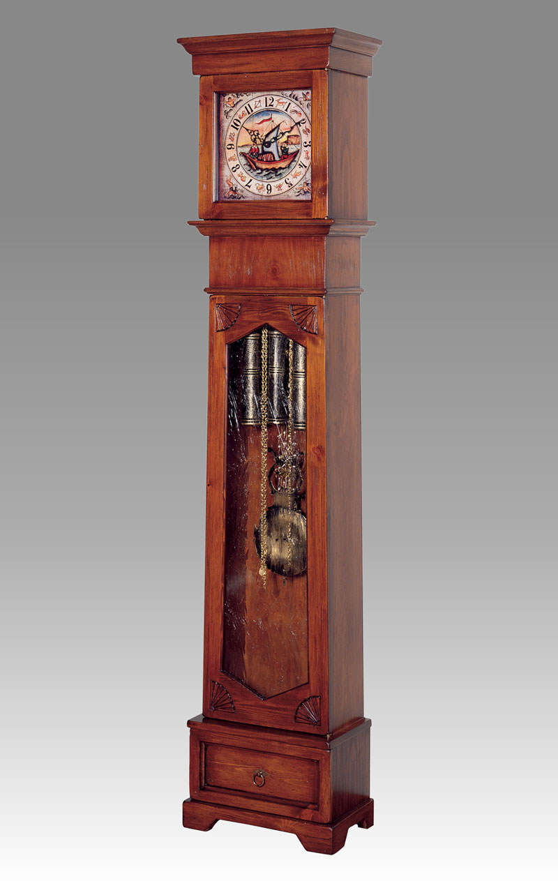 Grandfather clock Art.541/1 walnut, poor art